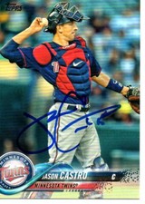 Jason Castro Minnesota Twins 2018 Topps Series 2 Signed Card