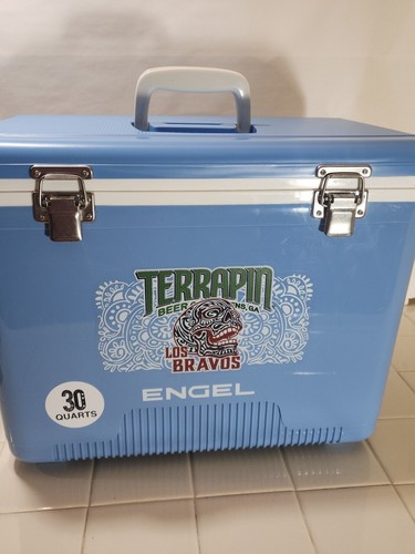 Engel Coolers 30 Quart 48 Can Insulated Cooler Drybox, Arctic Blue Terrapin