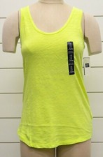Womens GAP Easy Tee Tank Top Lightweight NWT Neon Yellow - 807138