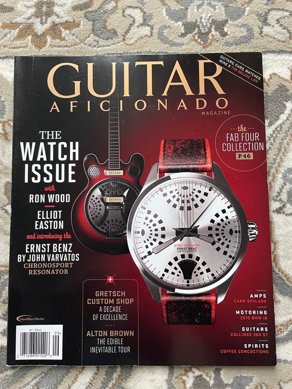 Guitar Aficionado Magazine Ron Wood and Watches 2014 Sept/Oct Vol 6/No.5