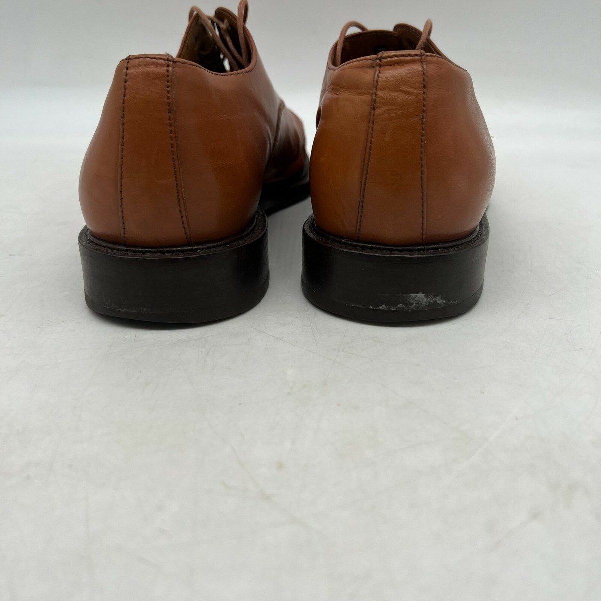 Lands\' End Oxford Shoes Mens 13D Brown New Cap Toe Leather Lace Up 98067 Lands End Cap Toe Men main image 2