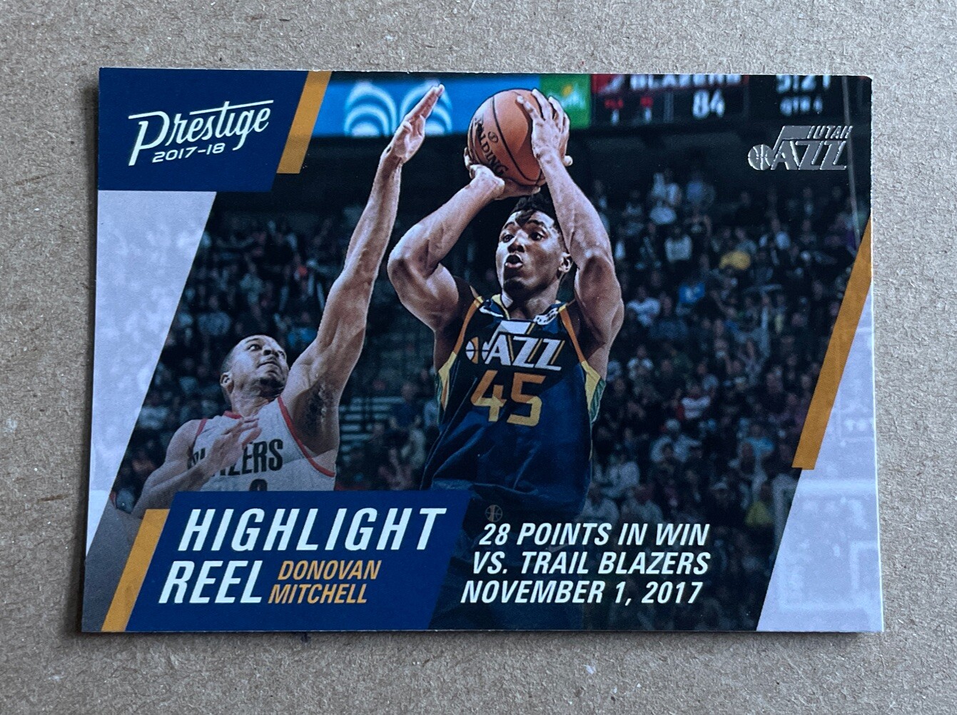 DONOVAN MITCHELL 2017-18 Panini Prestige Highlight Reel #10 Insert Rookie RC