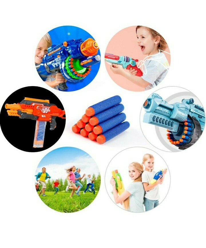 NERF BALLES LOT De 500 recharges pistolet fusil Nerf flechette enfants souple EUR 49,90