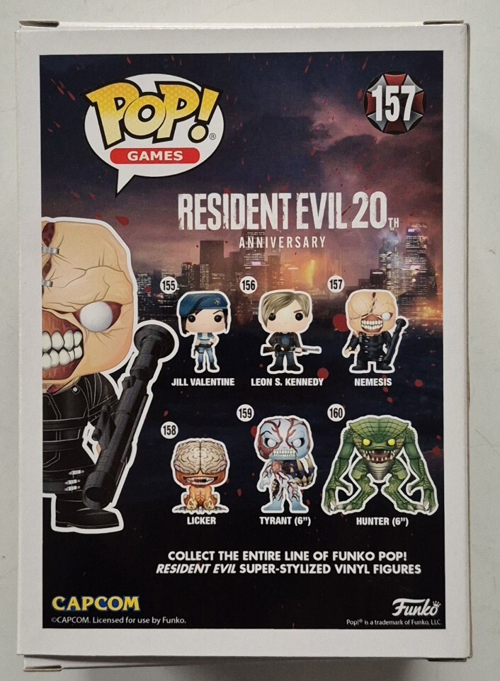 Mint in Mint Box Funko Pop Games Resident Evil - The Nemesis