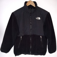 Y2K The North Face Jacket Boys Large Black TNF Denali Fleece Full Zip Outdoors