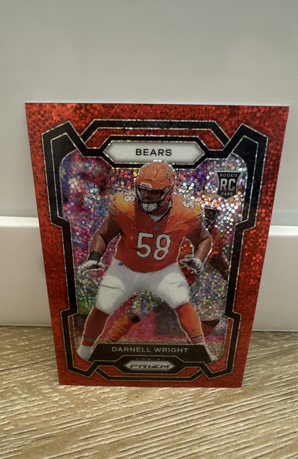 2023 Panini Prizm - Rookies Darnell Wright #313 Red Sparkle Prizm (RC)