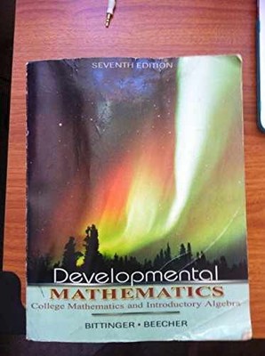 Developmental Mathematics - Paperback, by Bittinger Marvin L.; - Acceptable n