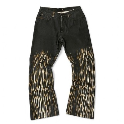 Roberto Cavalli FW04 Flared Cheetah Gradient Jeans