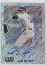 2020 Leaf Metal Draft 1990 Leaf Silver Mojo Luis Medina #LA-LM1 Auto 0a3