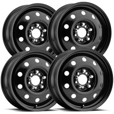 4 Allied Wheel Components 70 Steel 14x5.5 5x1085x4.5 38mm Black Wheels Rims
