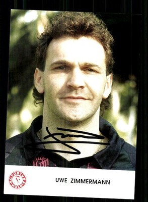 Uwe Zimmermann Autogrammkarte Fortuna Köln 1992-93 Original Signiert