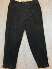 Pantalones de carpintero holgados de pana negros vintage años 90 Tommy Hilfiger para hombre talla 42x32