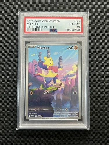 Pokémon TCG Sv: White Flare - Mienfoo 133/086 Illustration Rare Holo EN PSA 10