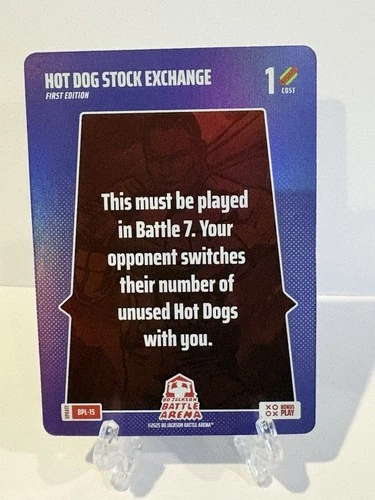 Bo Jackson Battle Arena Update BPL-15 HOT DOG STOCK EXCHANGE Bonus Play SSP