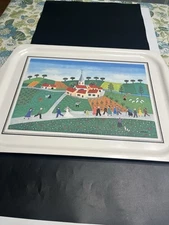 Villeroy & Boch Naif Wedding Party Village Melamine Serving Tray 19.75” France