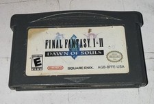 Vintage Final Fantasy I & II Dawn Of Souls Nintendo GBA Cart Only Square Enix