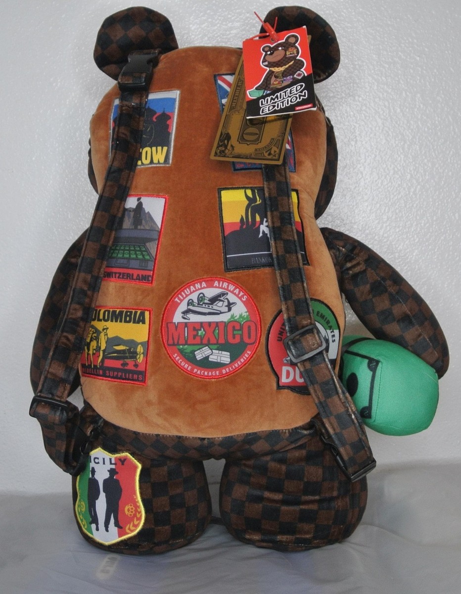 Sprayground bear Backpack + Bear Keychain ! | eBay display picture 3