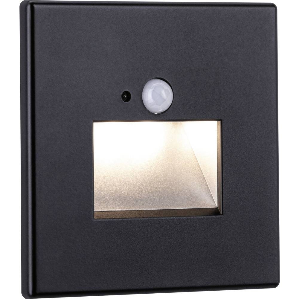 Paulmann 93135 Applique LED encastrable 1.2W noir pour balisage mural