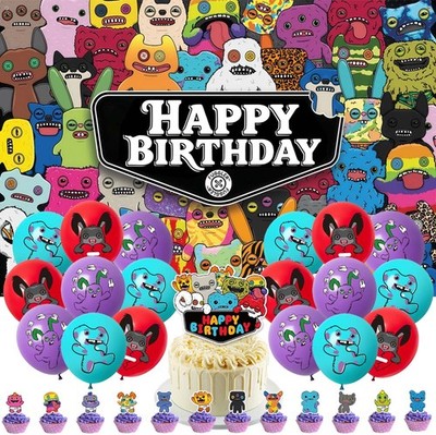 Fuggler Geburtstag Partyset Banner Luftballons Cupcake Toppers Partyzubehör