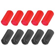 30Pcs Heat Shrink End Cap 20mm ID x 45mm L 2.5:1 Ratio Waterproof Black/Red