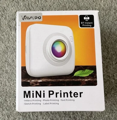 Mini Printer Thermal Box Vavupo Portable Printer BT Instant Printing - Image 1 of 4
