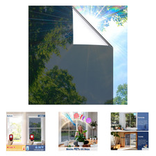 One Way Privacy Window Film Heat Control Tint for Home Office Sun Blocking