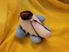 Vintage Music Wind Up Music Toy Friendly Smile Happy  Skies Plush Plane