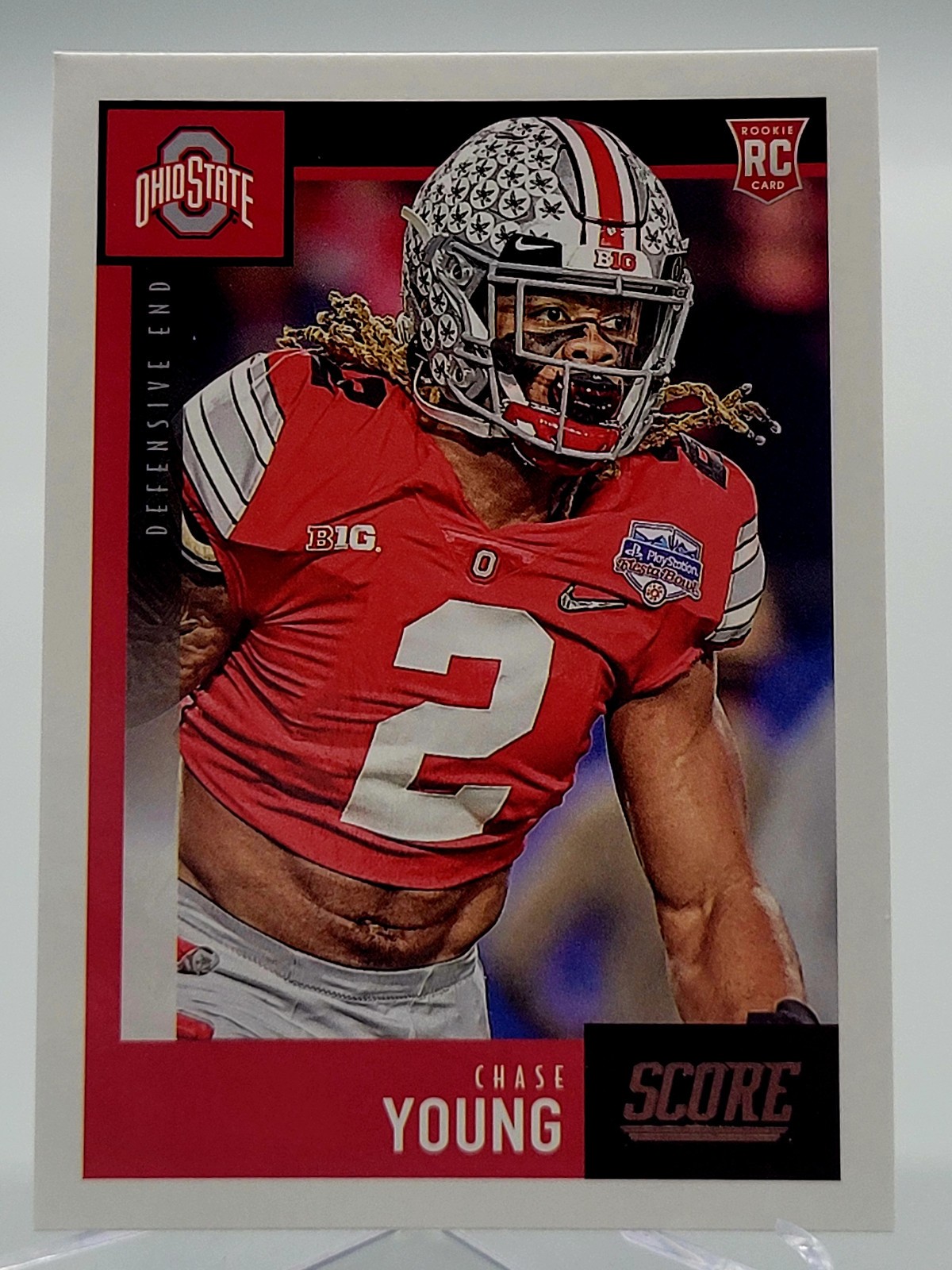 2020 SCORE CHASE YOUNG ROOKIE FOOTBALL CARD COMMANDERS OHIO STATE NFL 338 panini