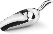 36oz Stainless Steel Bar Ice Flour Utility Scoop with Ergonomic Handle Design