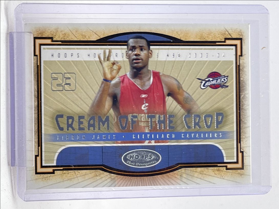LEBRON JAMES 2003-04 NBA HOOPS HOT PROSPECTS CREAM OF THE CROP ROOKIE Q3562