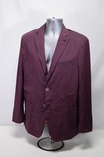 NWT Corneliani ID Red Striped Blazer Sport Coat Cotton EU 50 US 40