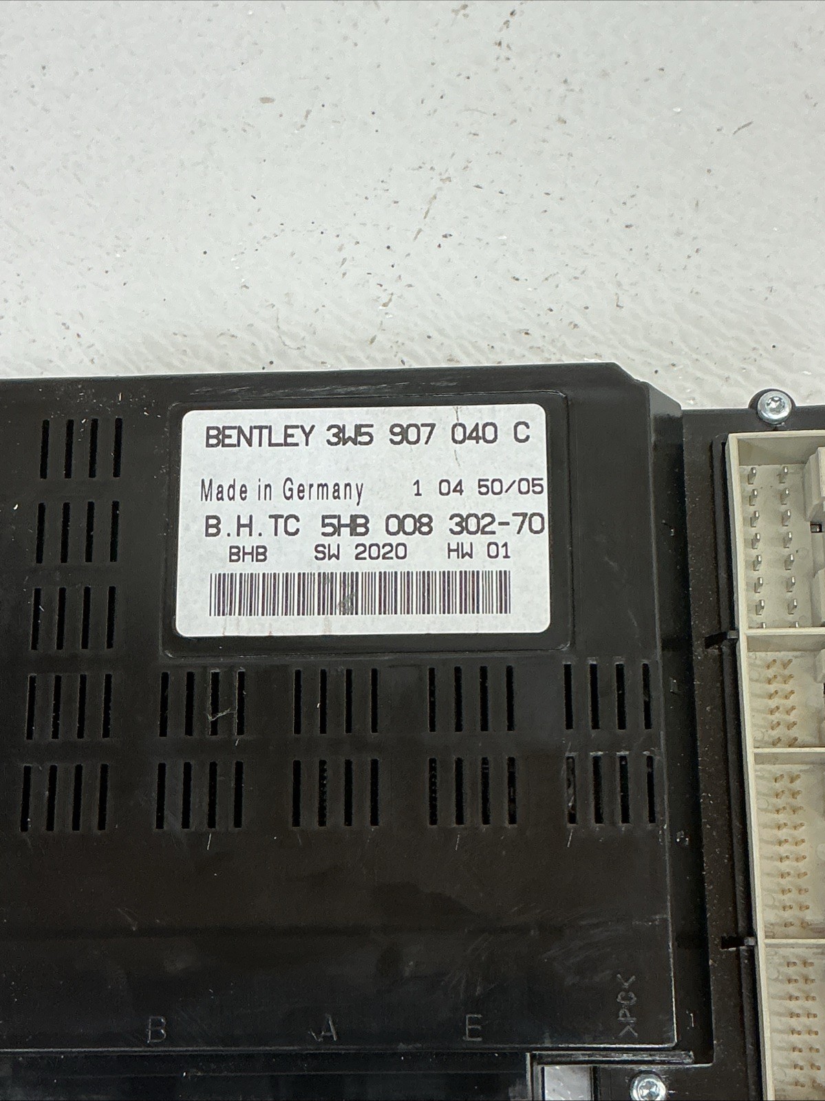 06-12 Bentley Continental AC Heater Climate Control Module Unit 3W5907040C OEM