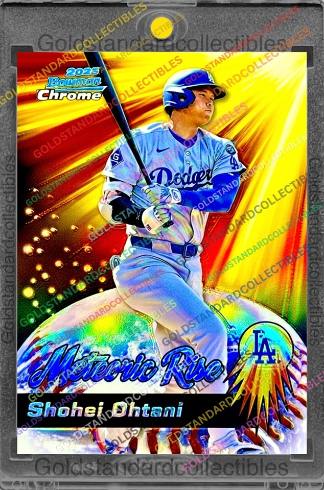 Shohei Ohtani RARE REFRACTOR INVESTMENT CARD SSP BOWMAN CHROME DODGERS MVP MINT - Image 2 of 2