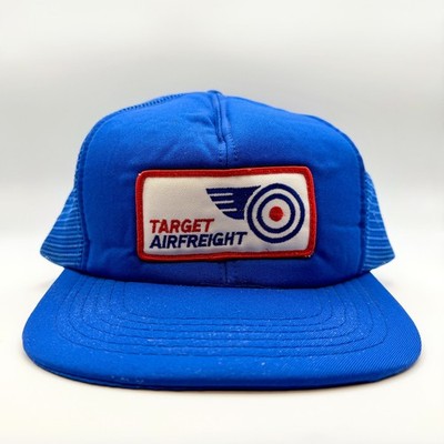 Target Airfreight Trucker Hat Snapback Blue Winged Logo Taiwan Retro Vintage 80s