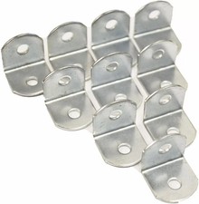 Metal Corner L Brackets Wood Braces Galvanised Reinforced Steel 20mm to 150mm.