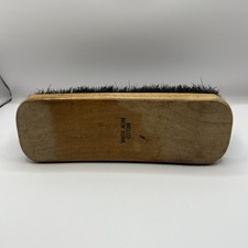 Melco Horsehair Shoe Shine Brush NYC NY USA Made Large 8  Wood Handle Horse Hair