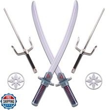 Kangaroo 6 Pcs Ninja Halloween Costume Accessories for Kids - Toy Ninja Sword