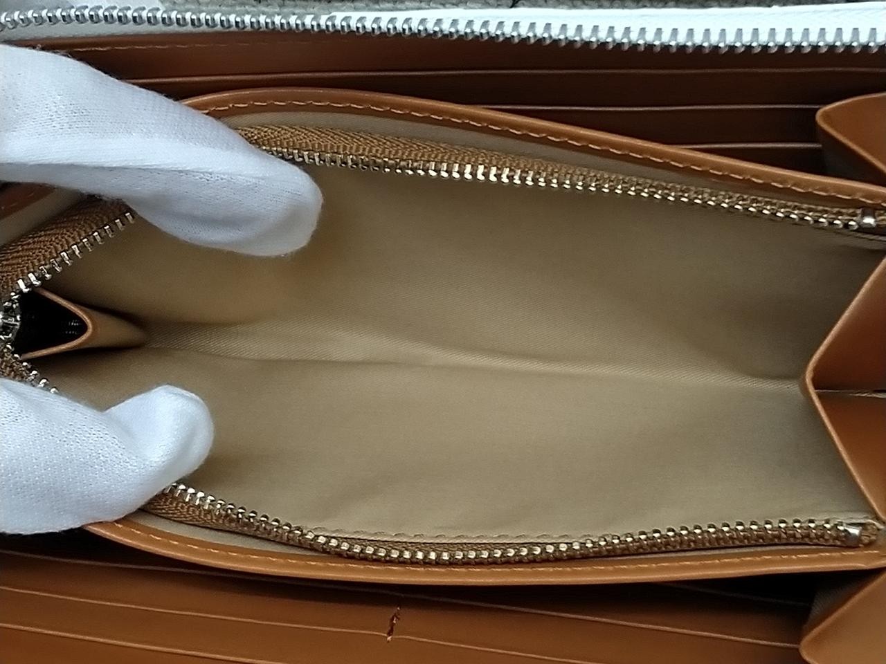 Round Zip Long Wallet Model Number Python Leather… - image 6