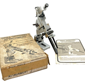 Vintage Drill Grinding Attachment No. 825 Made in USA with Box 1/8-5/8