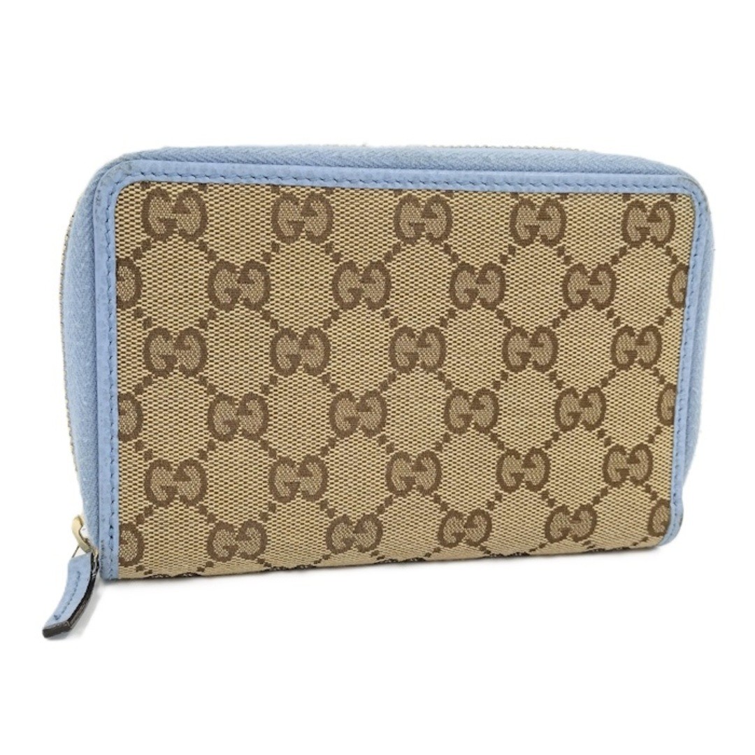 グッチ レザー ラウンドジップ ロング財布 420113 Gucci round zipper wallet GG canvas beige 420113 Used SKAI-0