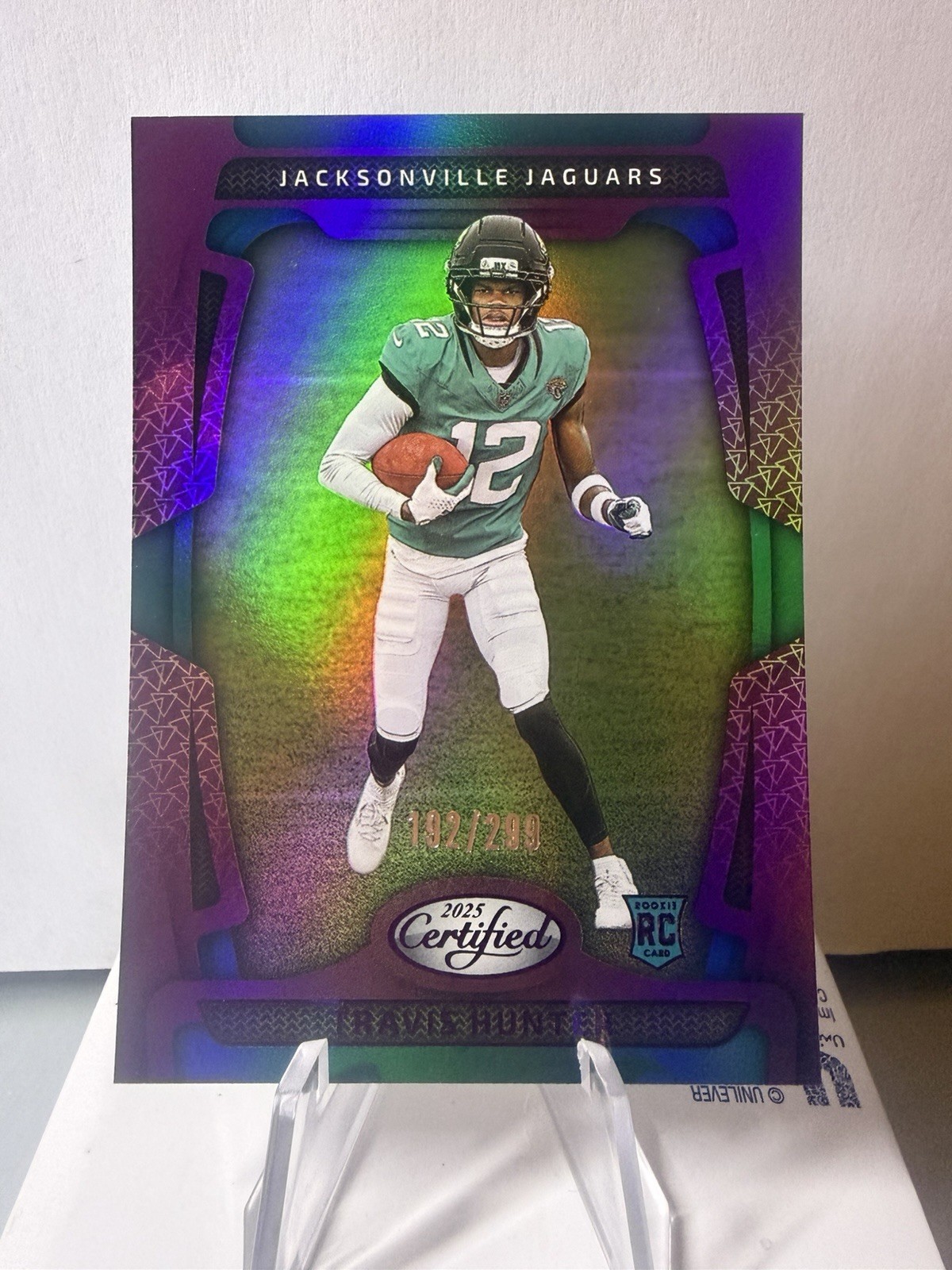 2025 Certified - Travis Hunter - Purple /299 - #107 - Jaguars