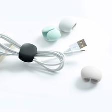 4Pcs Durable Cable Holder Earphone Wire Winder Assorted Color Cable Organizer