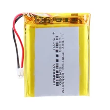 Liter 3.7V 2000mAh 804050 Lipo Battery Rechargeable Lithium Polymer ion Batte...