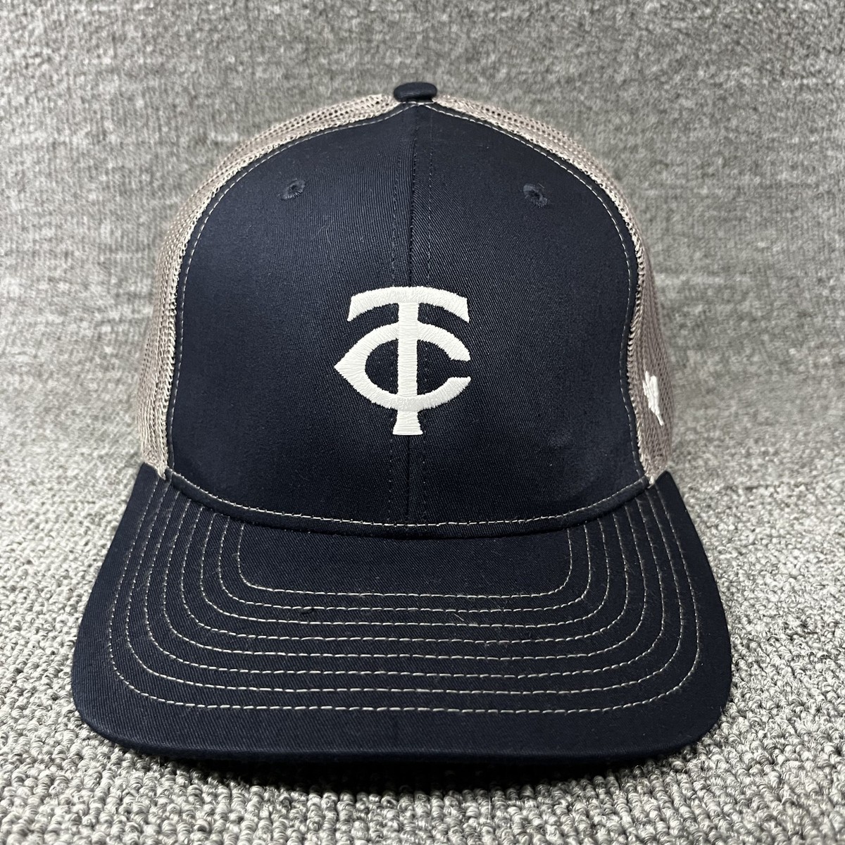 New '47 Brand Minnesota Twins Trucker Snapback Hat Navy Gray Mesh Cap