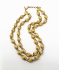 NYJEWEL Vintage Monet Gold Tone Beaded Large Necklace 15" — photo 2