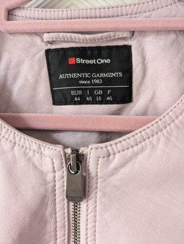 Street One Lederjacke Kunstleder rosa Gr.42/44 - Bild 2 von 7