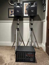 Electro-Voice PA Speakers/Stands/ Mixer System Package - USED