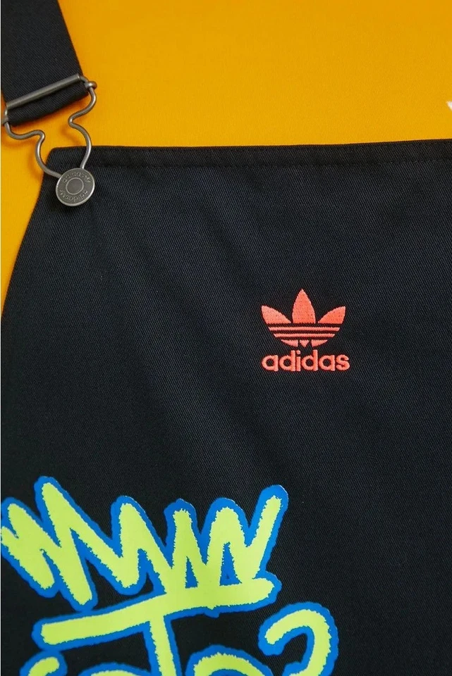 Adidas x Kris Andrew Love Overall Damen Latzhose Arbeitshose Hose Jeans schwarz - Bild 3 von 4