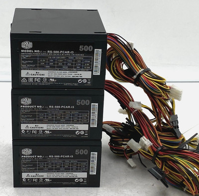 LOT OF 3 Cooler Master RS-500-PCAR-13 500W Power Supply