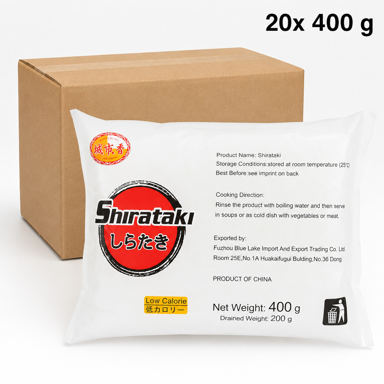 City Aroma Konjak Tagliatelle 20er Pack Nudeln Shirataki Low-Carb kalorienarm